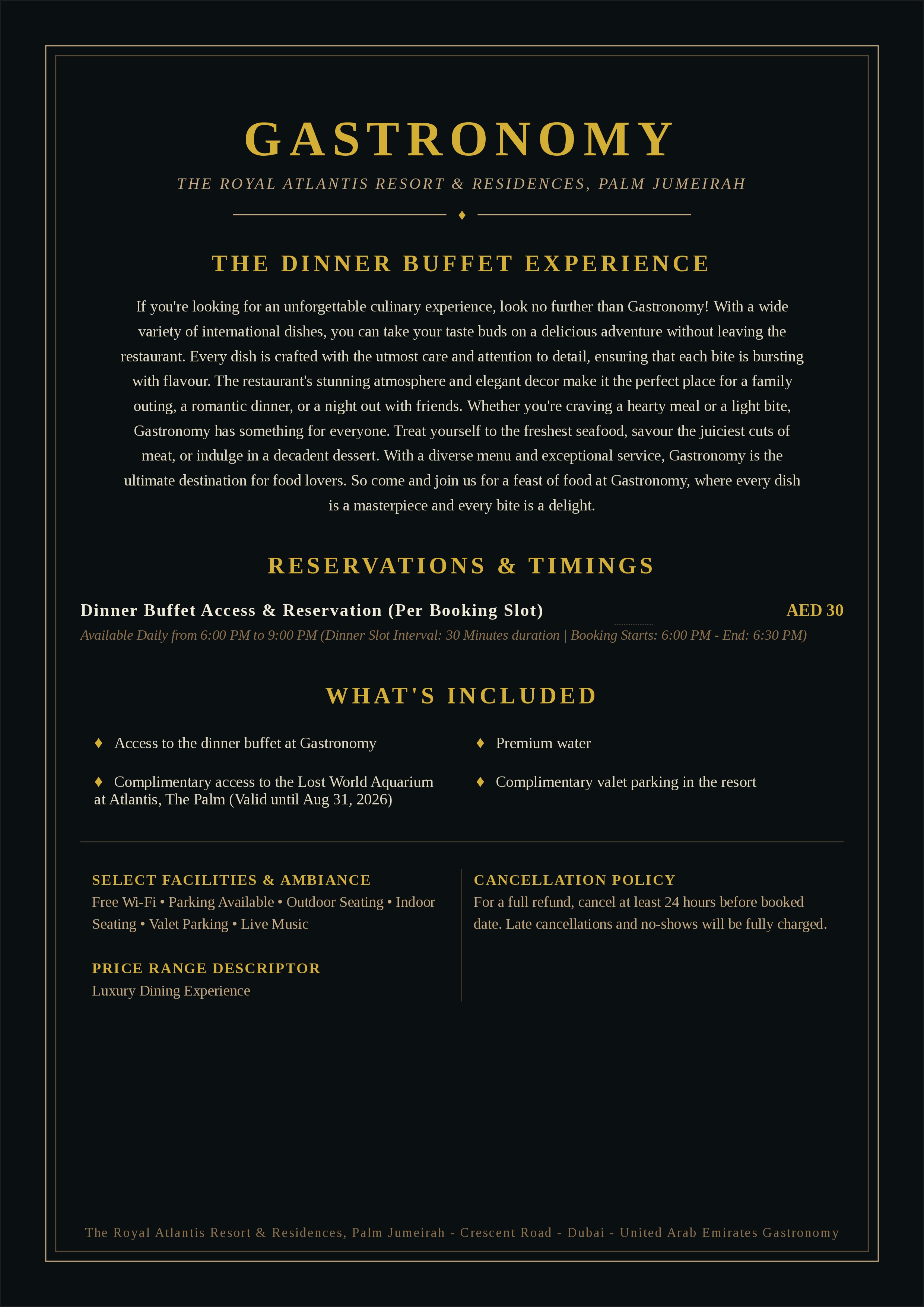 Food Menu